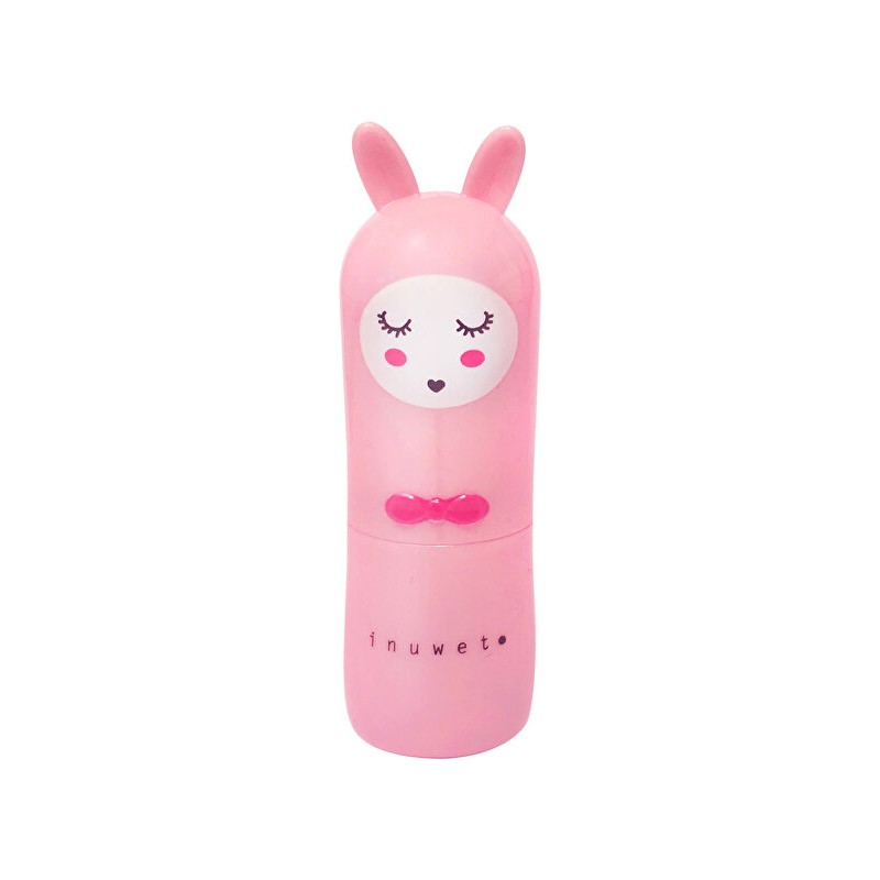 Inuwet Bunny Çilek Aromalı Dudak Balmı Pembe Renkli Nemlendirici 3+ Yaş İçin