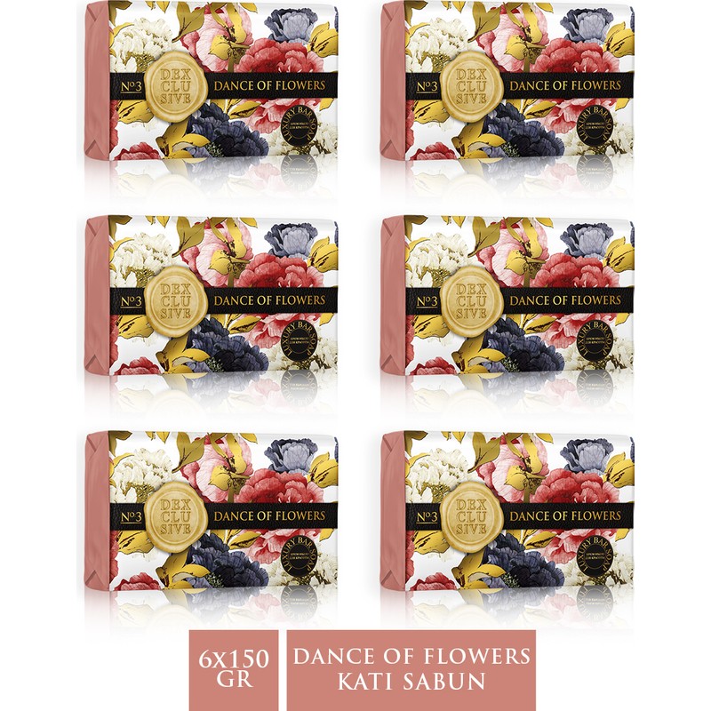 Dexclusive Dexclusıve Katı Sabun Dance Of Flowers 150 gr x 6 Adet