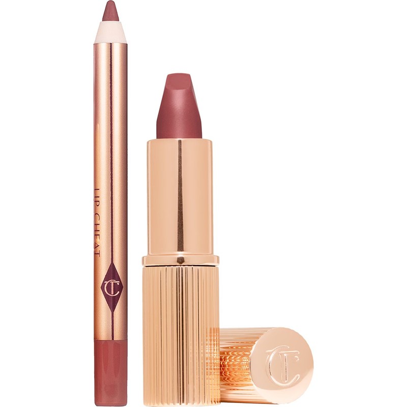 Charlotte Tilbury Pillow Talk Dudak Seti - Pillow Talk Medium Renk 1,5 G Ruj ve 0,8 G Dudak Kalemi Seti