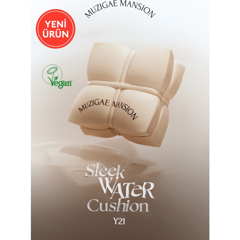 Muzigae Mansion Yüksek Kapatıcı, Cilde Işıltılı Görünüm Sunan Cushion Muzıgae Mansıon Sleek Water Cushion (Y21)