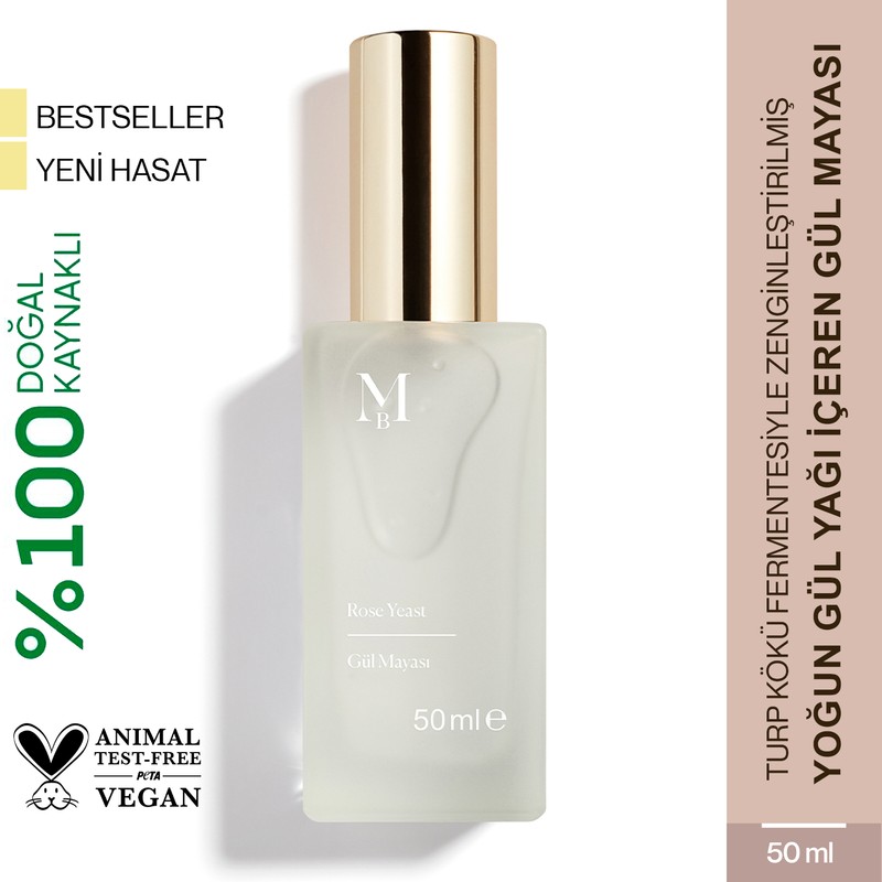Misbahçe - Gül Mayası Aydınlatıcı Ve Gözenek Sıkılaştırıcı Tonik 50 mL