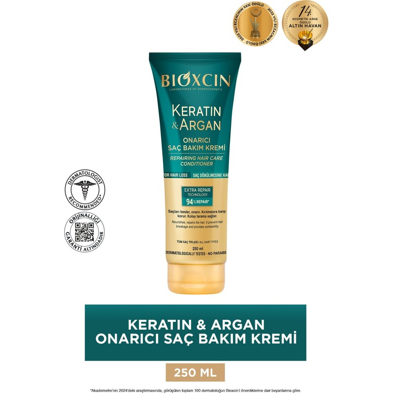 Bioxcin Keratin Argan Saç Bakım Kremi 250 ml