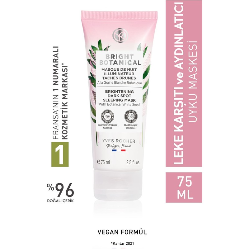 Yves Rocher Leke Ve Kırışık Karşıtı Bitkisel Kompleks Bakım Bright Botanical-vitamin C-uyku Maskesi-75ml