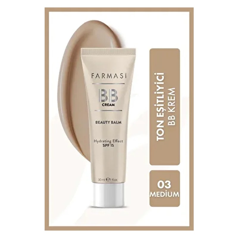 Farmasi BB Krem 03 30 ml Tüm Cilt Tipleri İçin Ton Eşitleyici Etkili Nemlendirici