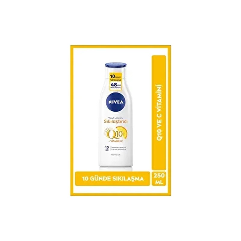 Nivea Q10 Sıkılaştırıcı Vücut Losyonu 250 ml Unisex Kullanıma Uygun Etkili Nemlendirici