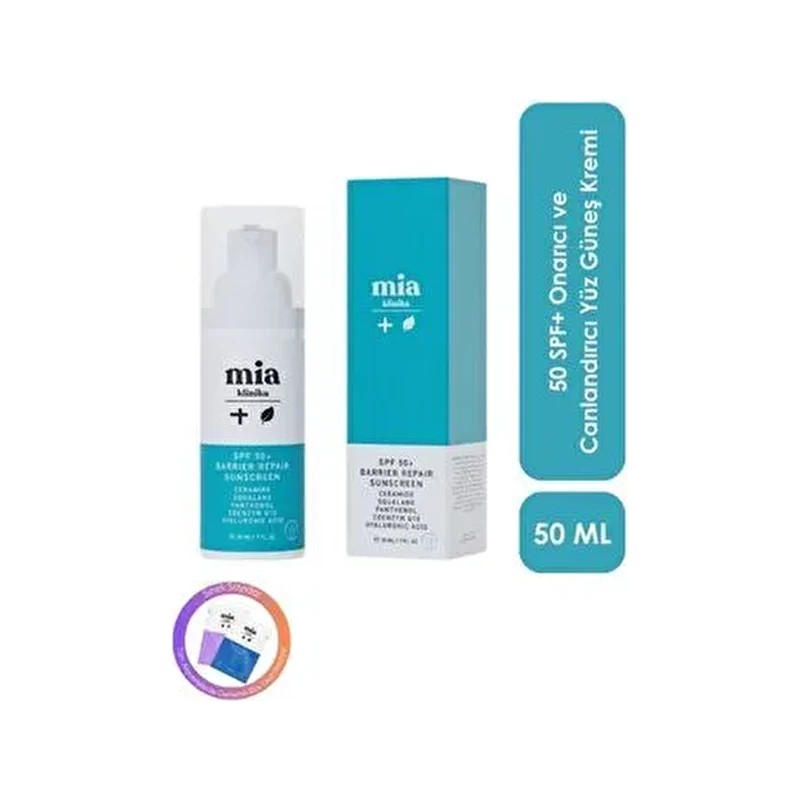 Mia Klinika Mia 50 ml Bariyer Güçlendirici Güneş Kremi Tüm Cilt Tipleri İçin Yaşlanma Karşıtı Etki