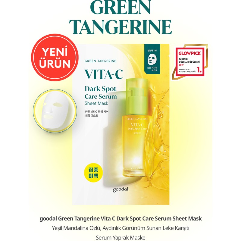 Goodal Leke Karşıtı Serum Yaprak Maske Goodal Green Tangerine Vita C Dark Spot Care Serum Sheet Mask