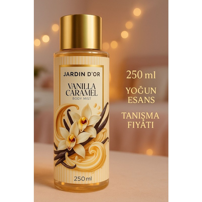 Jardin D'or Vanılla Karamel Vücut Spreyi 250 ml Yoğun Esanslı Kadın Parfüm