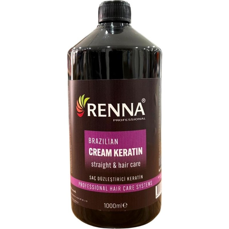 Renna Krem Keratin Saç Düzleştirici Şampuan 1000 ml