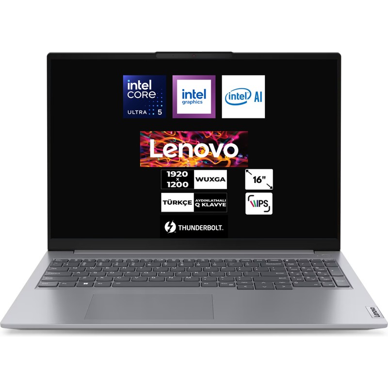 Lenovo Thinkbook 16 G7 Intel Ultra 5 125U 16 GB 512 GB SSD Windows 11 Pro Intel Graphics 16" Wuxga Notebook 21MS005KTRCB2 - Piinti Fiyat Karşılaştırması