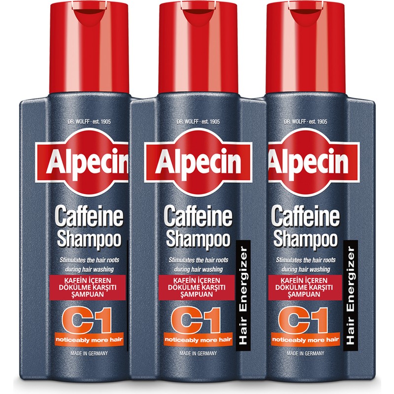 Alpecin Coffein C1 250 ml Dökülme Karşıtı Şampuan Erkekler İçin Güçlü Kafein Formülü