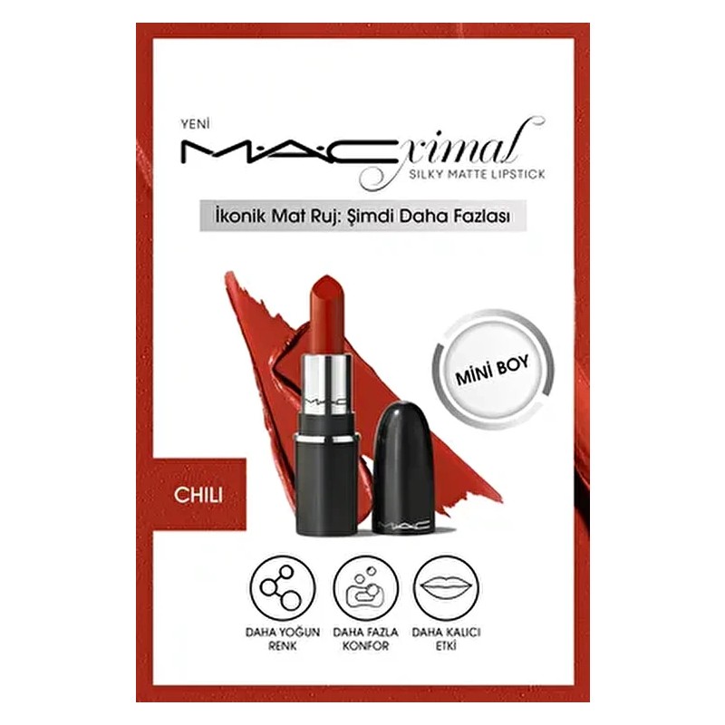 M.A.C Macximal Mini Mac Silky Matte Lipstick - Chili 1.8g