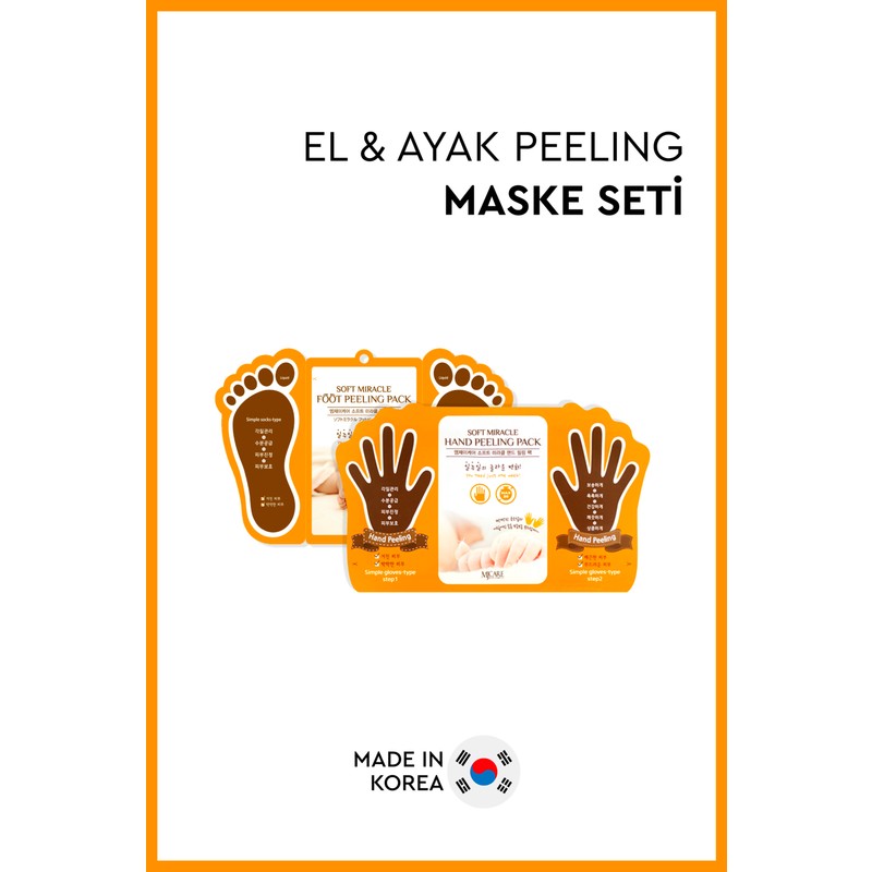 MjCare El & Ayak Peeling Maske Seti