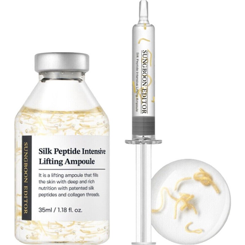 Sungboon Editor Ipek Peptitleri ve Kolajen İçeren Kırışıklık Karşıtı Ampul 35 ML Tüm Cilt Tipleri İçin