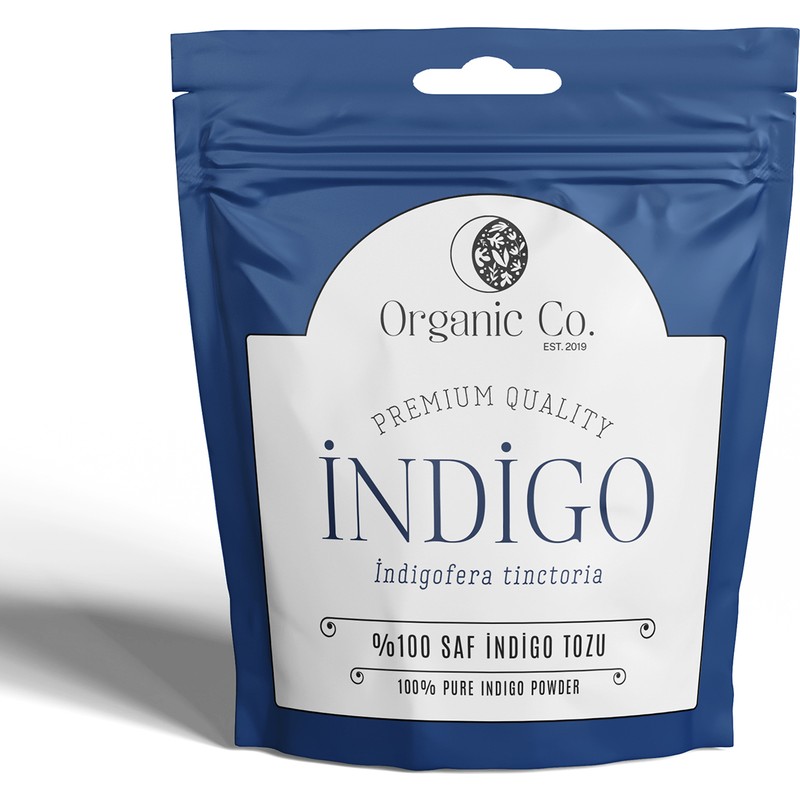 Organic Co. Doğal ve Amonyaksız Saf İndigo Tozu 100 gr Saç Boyama