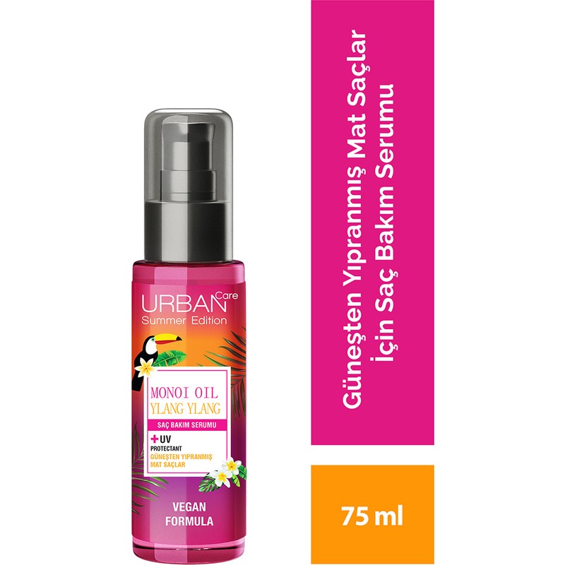Urban Care Monoi Oil & Ylang Ylang Güneşten Yıpranmış Mat Saçlara Özel Saç Bakım Serumu 75 ml