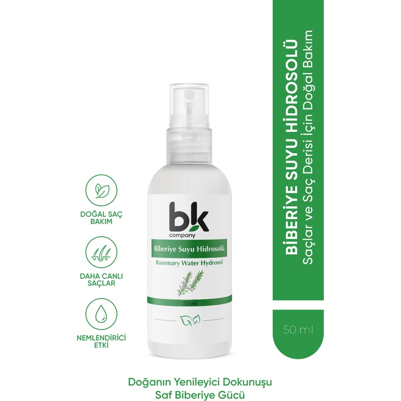Bk Company Biberiye Suyu Dökülme Karşıtı Güçlendirici Ve Hızlı Saç Uzatma Etkili Saf Saç Toniği 50 ml