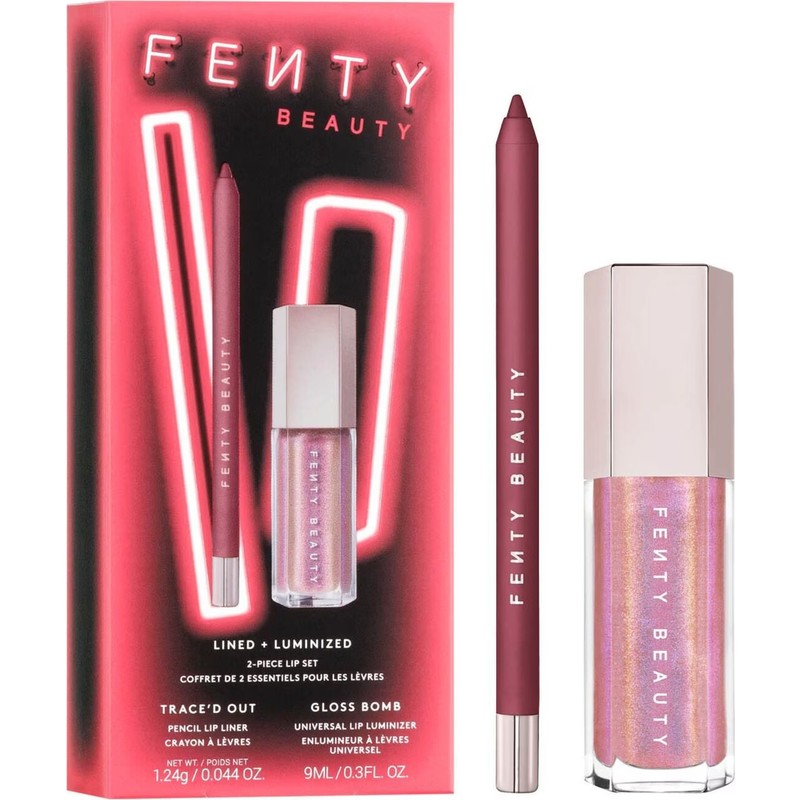 Fenty Beauty Lined + Luminized Duo - Trace'd Out Dudak Kalemi ve Gloss Bomb 1.24 G + 9 ml