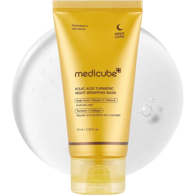 Medicube - Kojic Acid Turmeric Night Wrapping Mask(Aydınlatıcı Gece Maskesi)