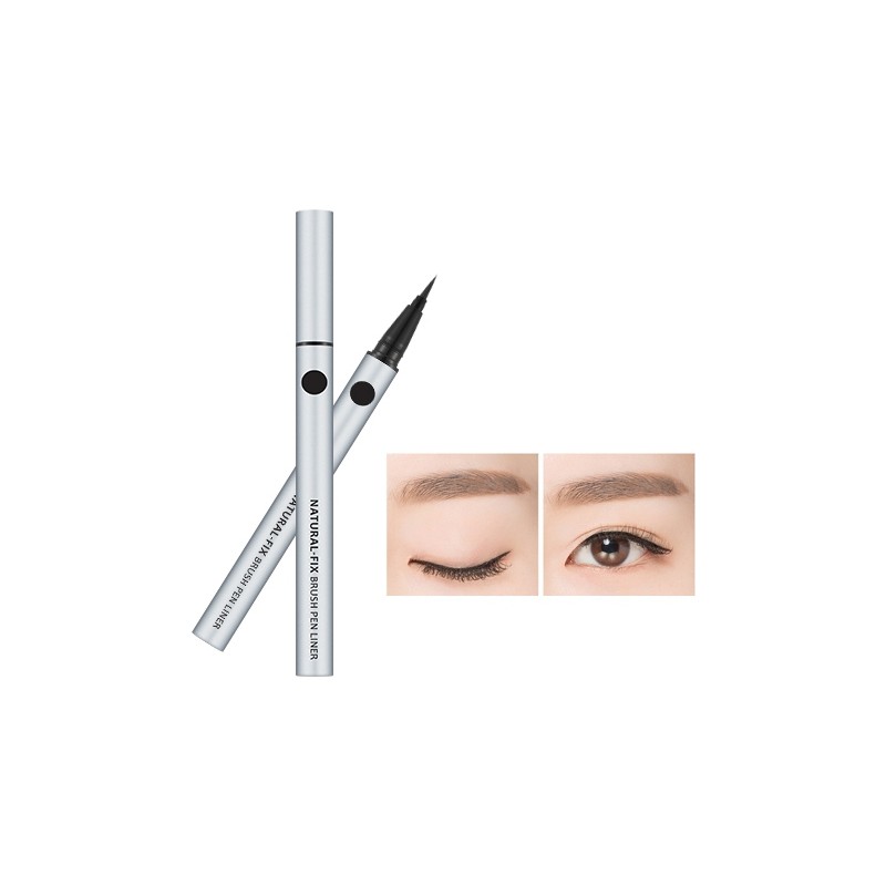 MISSHA Natural Fix Brush Pen Eyeliner Siyah Renk Hassas Uç ile Kolay Uygulama