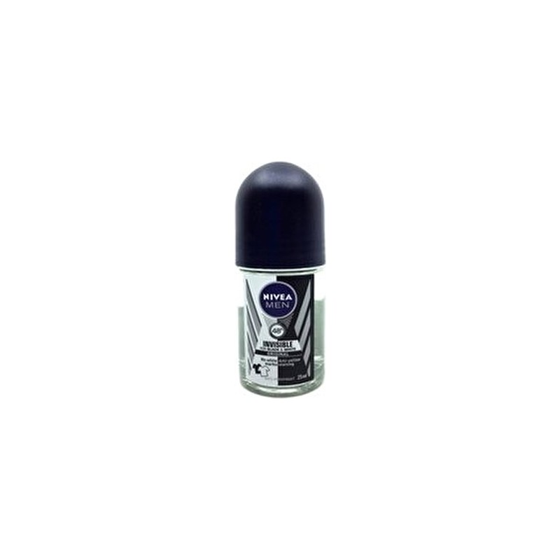 Nivea Men Invisible Black&White Deodorant Roll-On 25 ml 48 Saat Koruma Sağlar