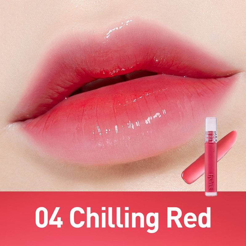ETUDE Glow Fixing Tint / Dudakları Parlatan ve Dolgunlaştıran, Uzun Süre Kalıcı Tint - 04 Chilling Red