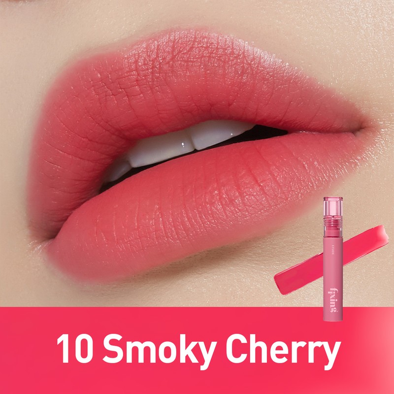 ETUDE Fixing Tint / Vegan Formül ile Nemli Mat Bitiş Sunan Tint - 10 Smoky Cherry