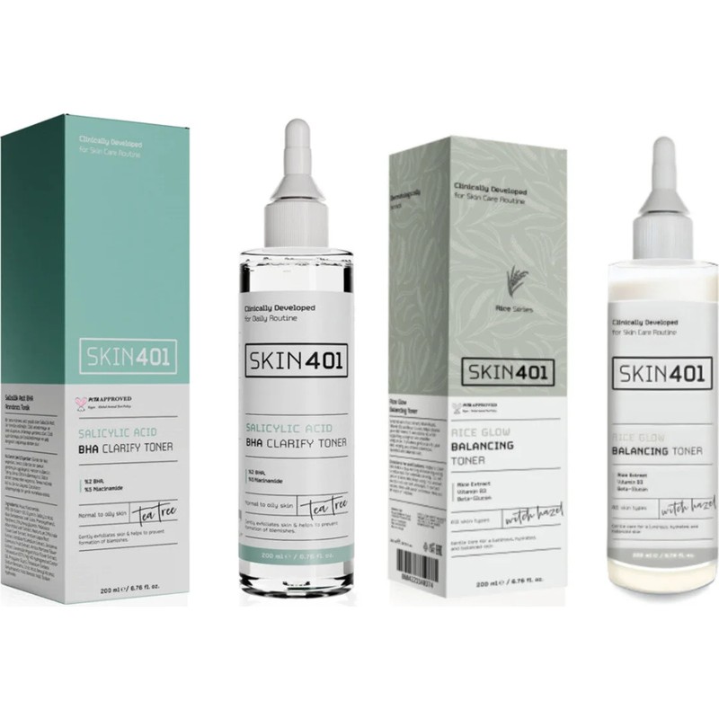 Skin401 Siyah Nokta Karşıtı ve Dengeleyici Tonik 2'li Set