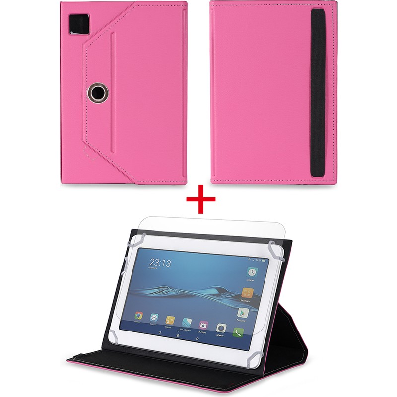 Velvoria Alcatel Pixi 3 - 10" Tablet Uyumlu Standlı Tablet Kılıfı + Nano Ekran Koruyucu