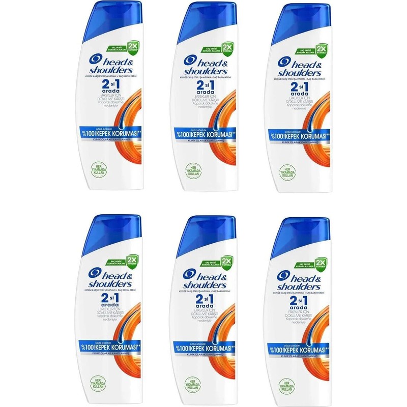 Head&Shoulders Head And Shoulders 330 ml Şampuan 2-1 Erkeklere Özel x 6 Adet