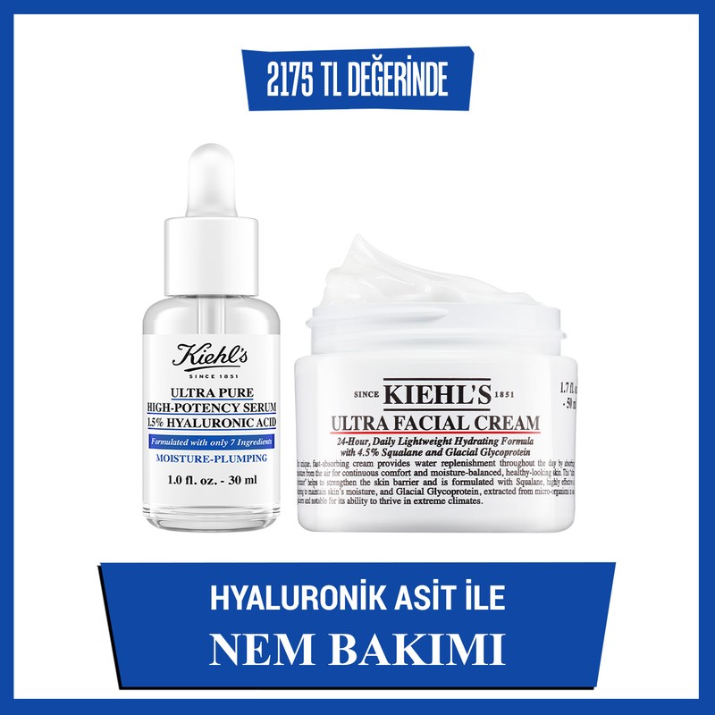Kiehl's Hyaluronik Asit ile Nem Bakımı 2'li Set