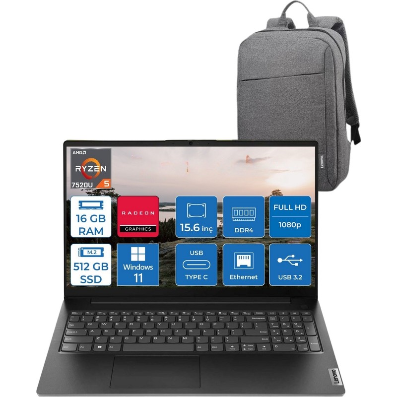 Lenovo Nb Ryzen-5 7520U 16GB 512SSD 0/b 15.6 W11P 82YU0123TX Dizüstü Bilgisayar - En Uygun Fiyatlarla Piinti'de