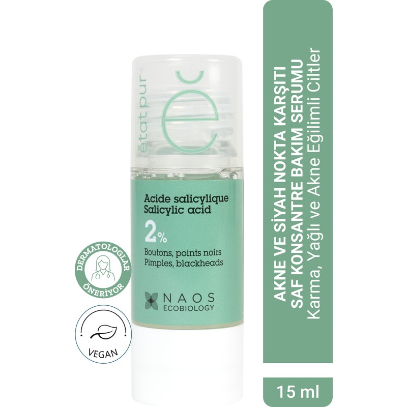 Etat Pur Salicylic Acid %2 15 ml Karma Yağlı Ciltler İçin Arındırıcı Siyah Nokta Karşıtı Serum