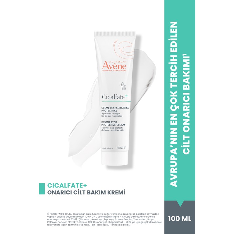 Avene Cicalfate+ Hassas ve Yıpranmış Ciltlerin için Yatıştırıcı ve Onarıcı Bakım Kremi 100 ml