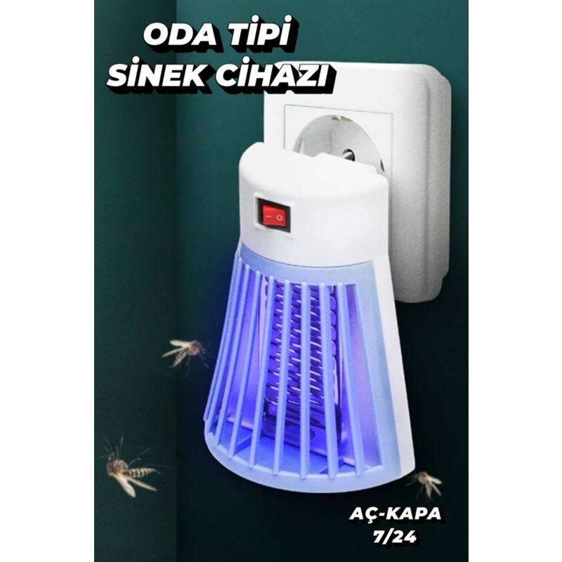 Xolo Priz Tipi Elektrikli Sinek Öldürücü Gece Lambası LTX01 Aç Kapa 7/24