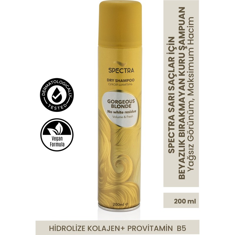 Spectra Care Kuru Şampuan Sarı Saçlar İçin Keratin & Provitamin B5 - ( Meyvemsi & Tropikal ) - 200 ML
