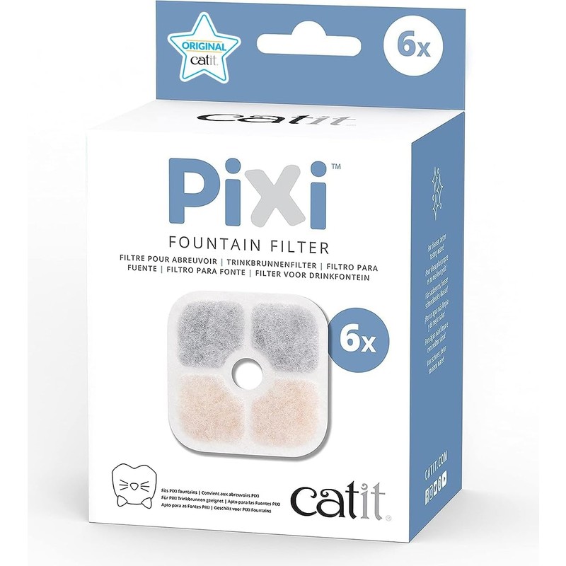 Storemax 43722 Pixi Yedek Filtre, Pixi Su Çeşmesi Için Içme Çeşmesi Filtresi, 6'lı Paket
