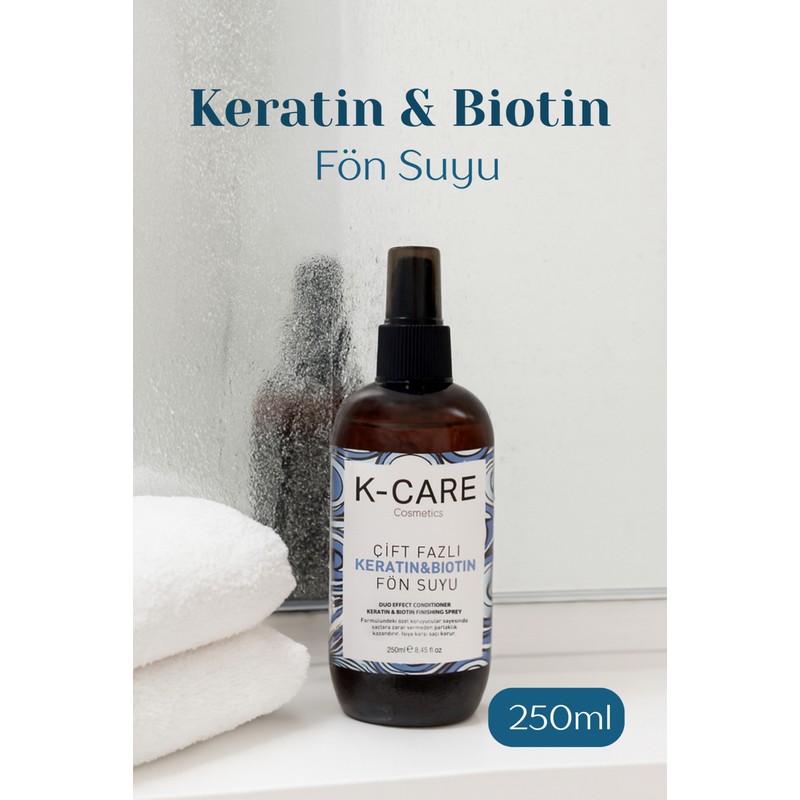 K K-CARE Cosmetics Keratin&biotin Isı Koruyucu Spreyi 250 ml