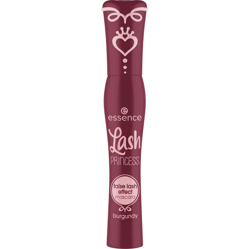 Essence Lash Princess Bordo Maskara Yelpaze Etkili Kıl Fırça ile Orijinal Boy Hacim Sağlar