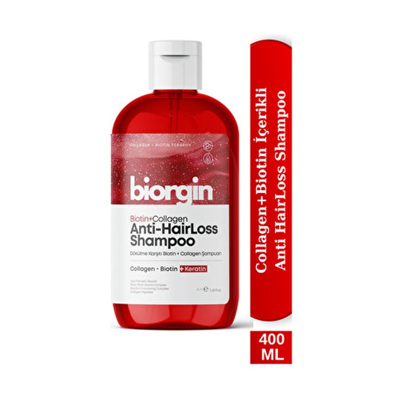 Biorgin Dökülme Karşıtı Sülfatsız Collagen+Biotin Şampuan 400 ml Tüm Saç Tipleri İçin