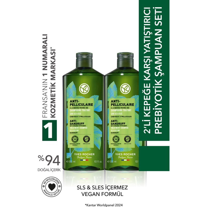 Yves Rocher En Sevilenler 2'li Kepeğe Karşı/anti Pelliculaire Şampuan SETI-9916961