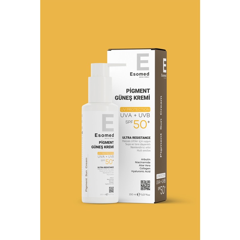 Esomed Hassas Ciltler İçin Yüksek Korumalı Leke Karşıtı Pigment Güneş Kremi Uva Uvb Spf50 150 Ml