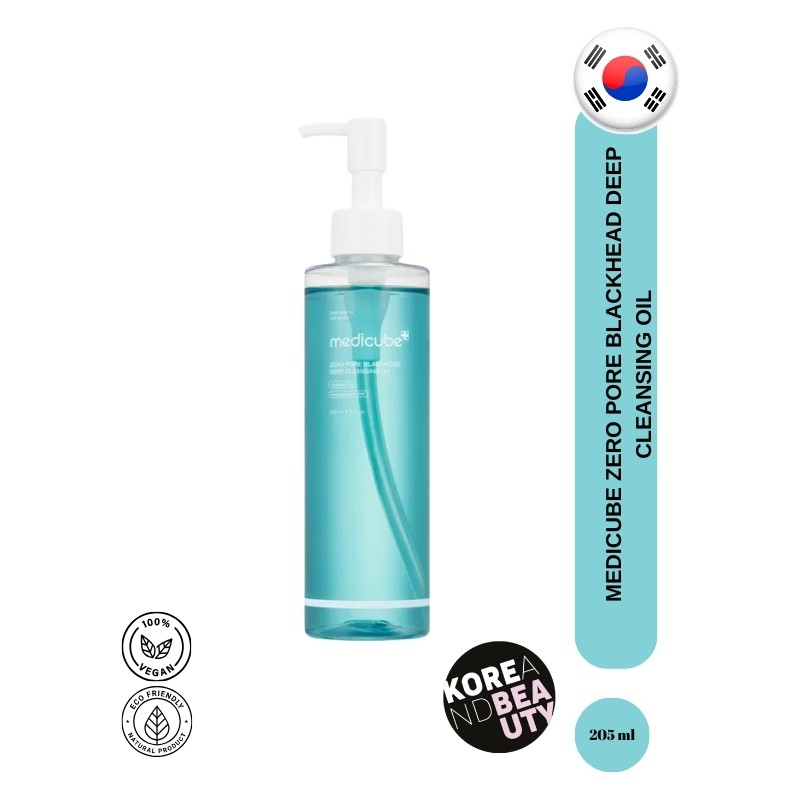 Medicube Zero Pore Blackhead Deep Cleansing Oil — Gözenek ve Siyah Nokta Görünümünü Azaltmaya Yardımcı Derin Temizleyici Yağ 205ML