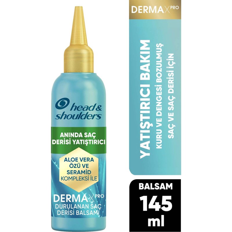 Head&Shoulders DermaXPRO Anında Yatıştırıcı Durulanan Saç Derisi Balsamı Aloe Vera Özü ve Seramid ile 145ml