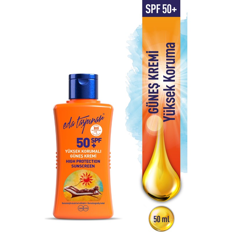 Eda Taşpınar Seyahat Boy Yüksek Korumalı Güneş Kremi SPF 50+ - 50 ml