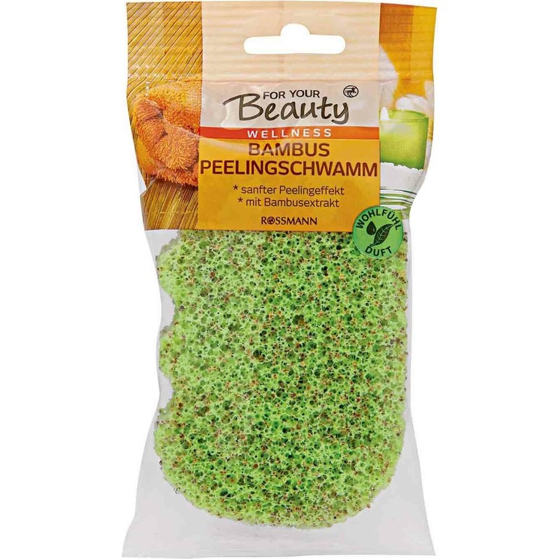 For Your Beauty Bambu Özlü Peeling Süngeri Arındırıcı Etkiyle Cilt Bakımı İçin