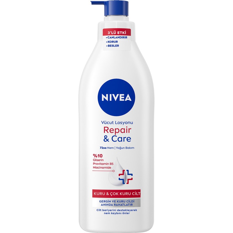 Nivea Nıvea Repair Care Kuru Ciltler Yoğun Nemlendirici Vücut Bakım Kremi 400 ml