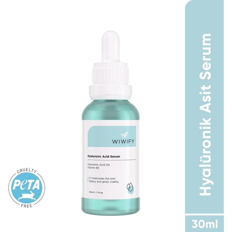 Wiwify Yoğun Nemlendirici Bakım Serumu (Hyaluronic Acid 2% B5) Tüm Cilt Tipleri Için