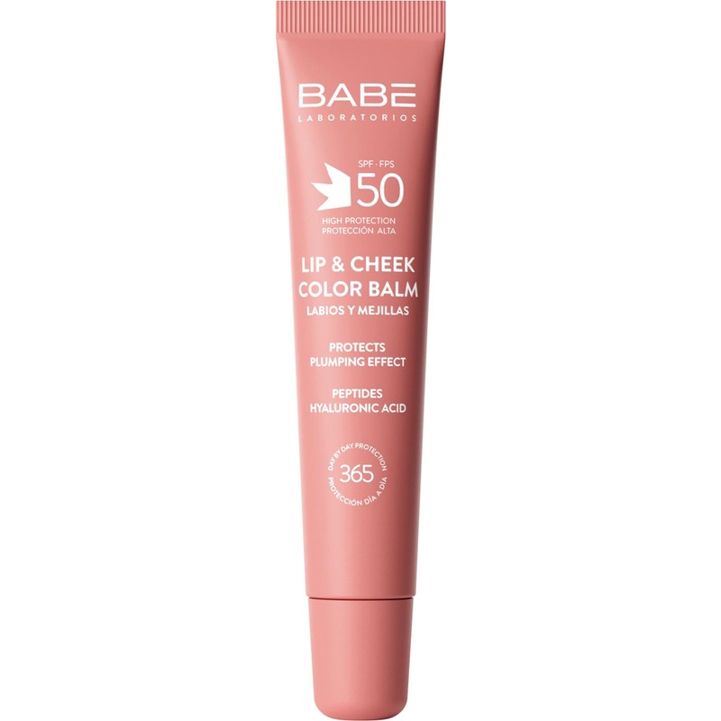 Babe Lip&Cheek Balm SPF50 Pembe 20ml Tüm Ciltler İçin Yüksek Koruma Sağlayan Nemlendirici