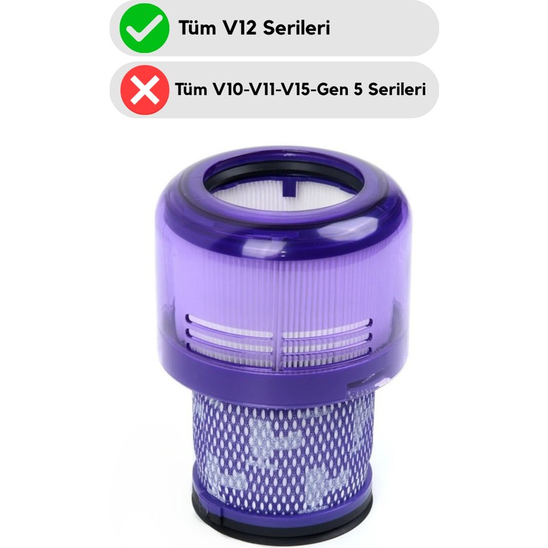 Asgard Grup Dyson V12 Uyumlu Detect Slim Dik Süpürge Hepa Filtre - En Uygun Fiyatlarla Piinti'de